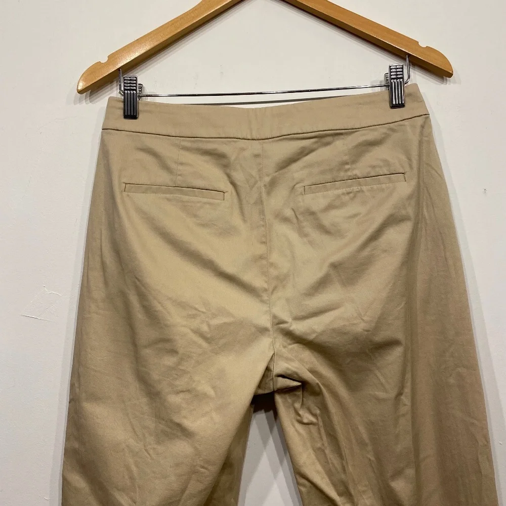 J.Crew Kate‎ Slim Straight Leg Tan Flat Front Office Pants 6P